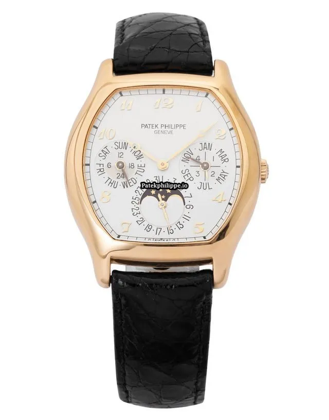 Alternative view of Patek Philippe Perpetual Calendar 5040j 35.6MM Yellow Gold Case Automatic