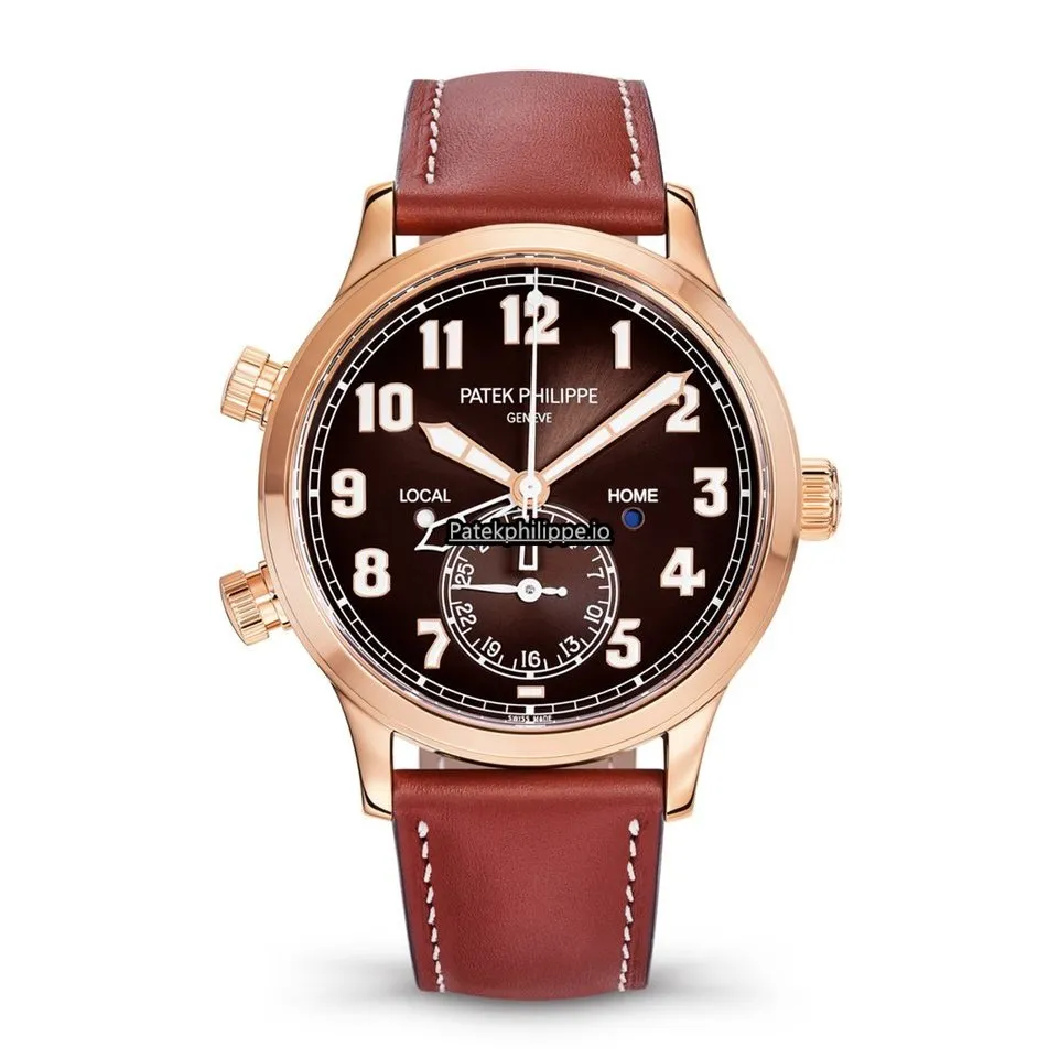 Patek Philippe Travel Time 5524r-001 42MM Rose Gold Case Automatic