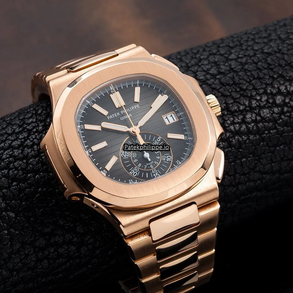 Patek Philippe Nautilus 5980/1r-001 40.5MM Rose Gold Case Automatic