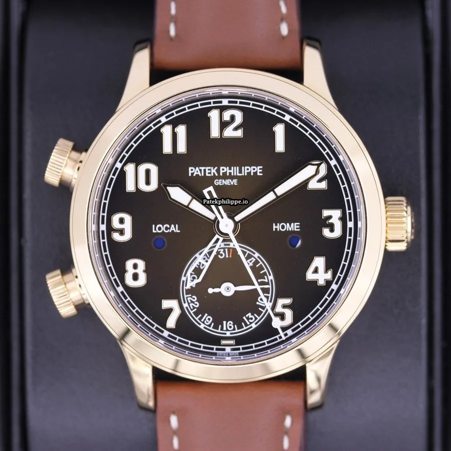 Patek Philippe Travel Time 7234r-001 37.5MM Rose Gold Case Automatic