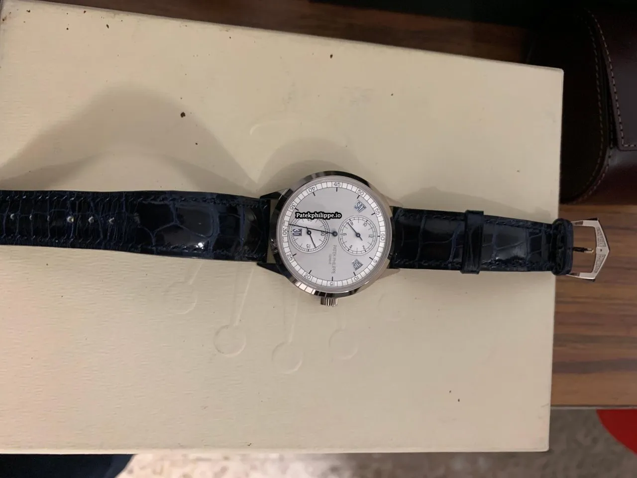 Alternative view of Patek Philippe Annual Calendar 5235g-001 40.5MM White Gold Case Automatic