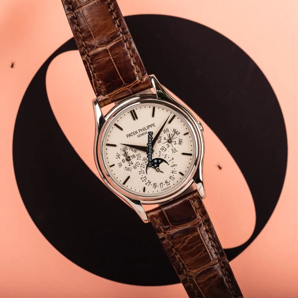 Alternative view of Patek Philippe Perpetual Calendar 5140g-001 37.2MM White Gold Case Automatic