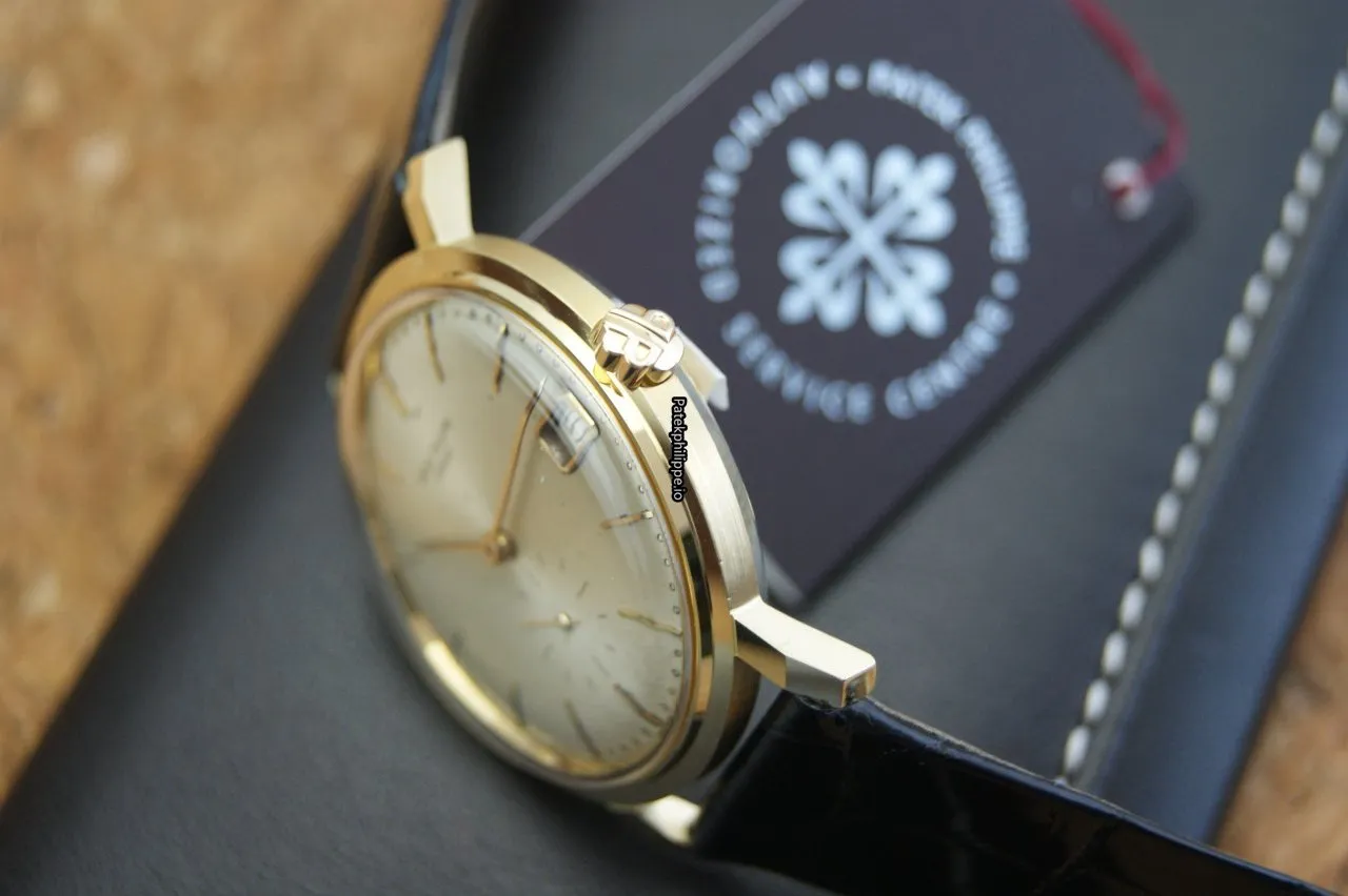 Alternative view of Patek Philippe Calatrava 3445 35MM Yellow Gold Case Automatic