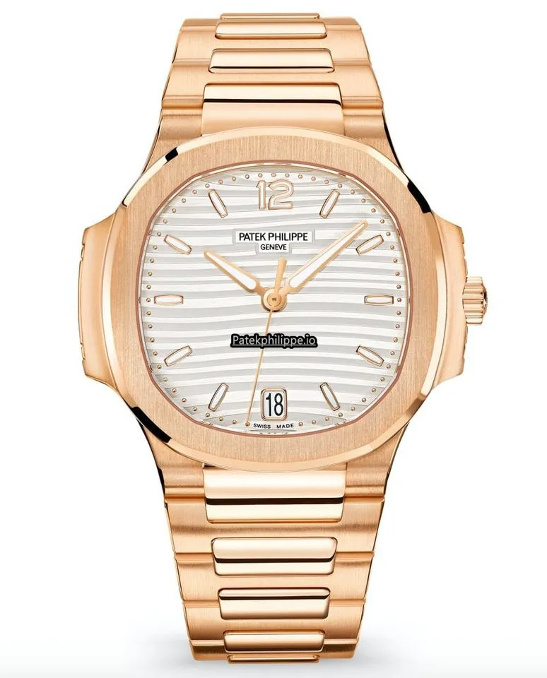 Patek Philippe Nautilus 7118/1r-001 35.2MM Rose Gold Case Automatic