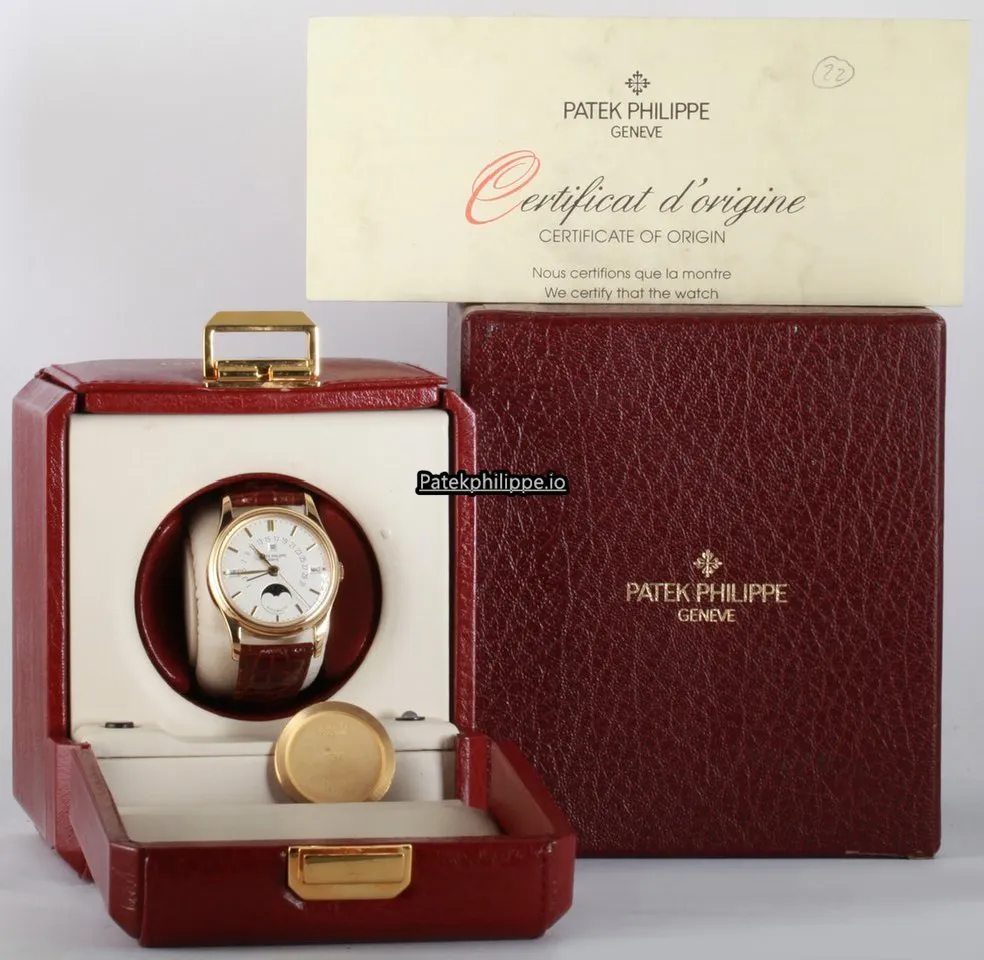Alternative view of Patek Philippe Perpetual Calendar 5050 36MM Yellow Gold Case Automatic