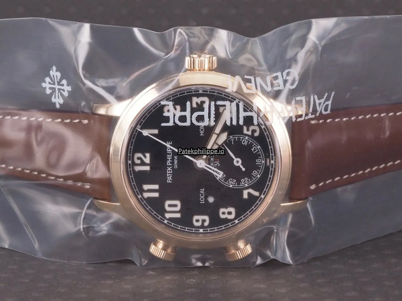 Patek Philippe Travel Time 7234r-001 37.5MM Rose Gold Case Automatic