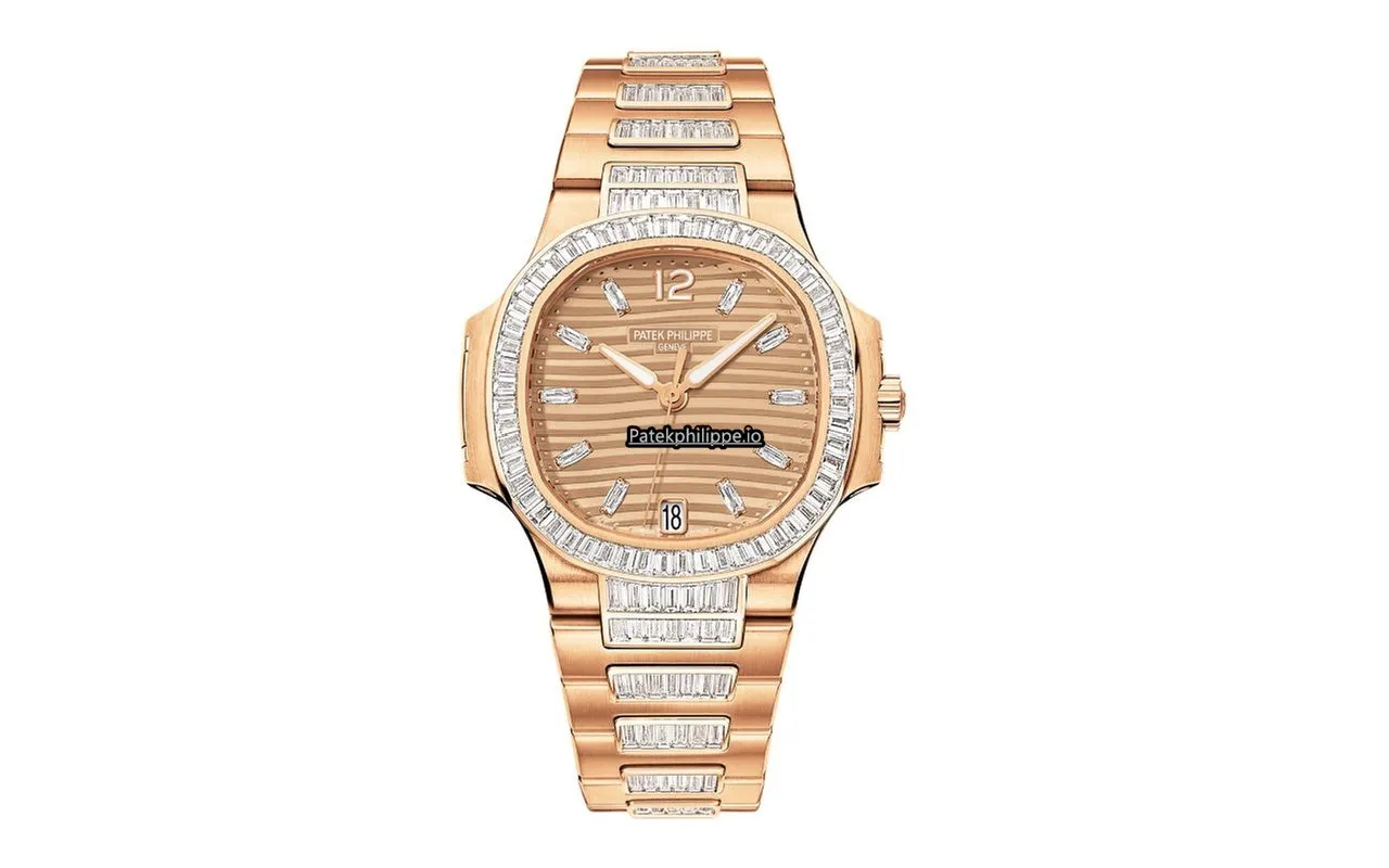 Patek Philippe Nautilus 7014/1r-001 33.5MM Rose Gold Case Automatic