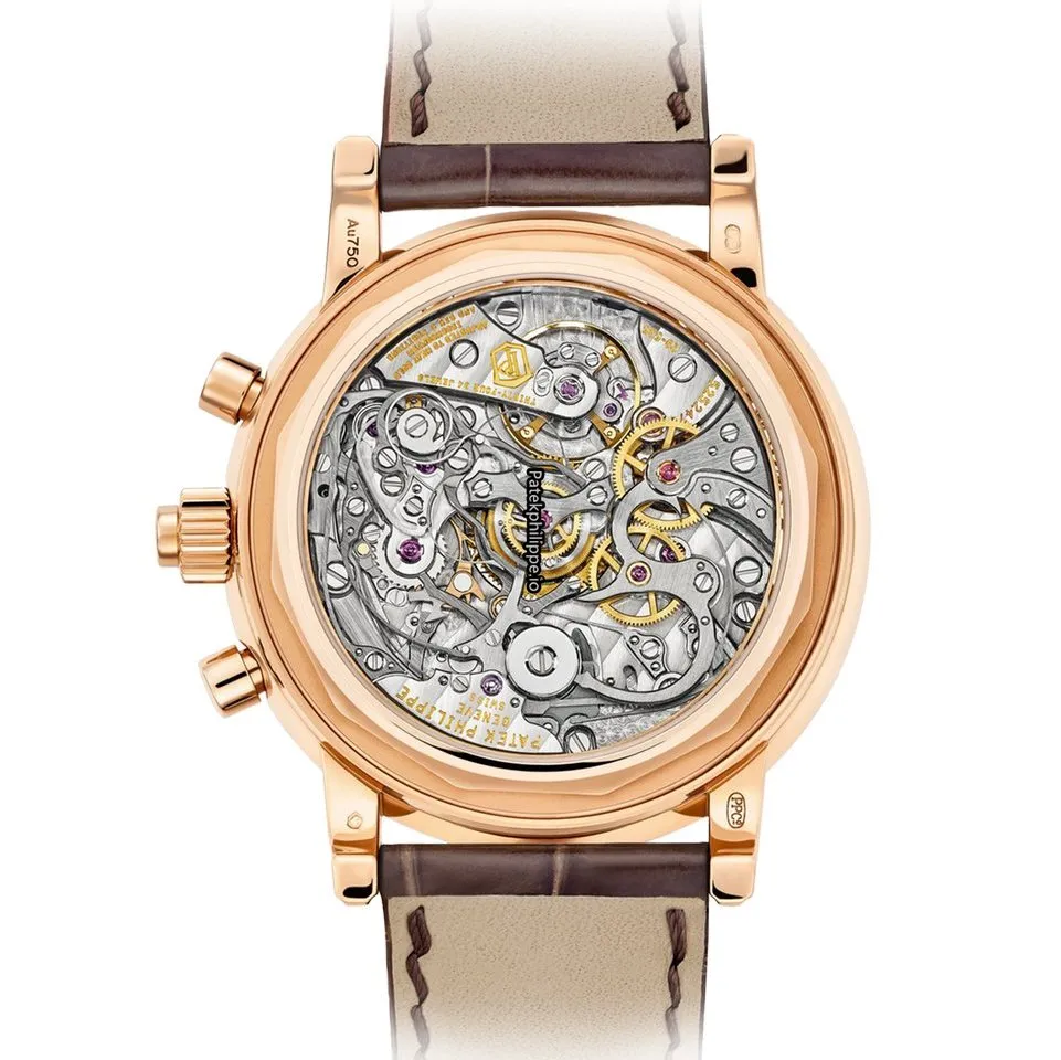Alternative view of Patek Philippe Perpetual Calendar 5204r-001 40.2MM Rose Gold Case Manual Winding