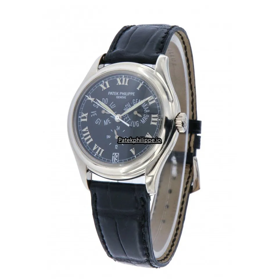 Alternative view of Patek Philippe Annual Calendar 5035g 37MM White Gold Case Automatic