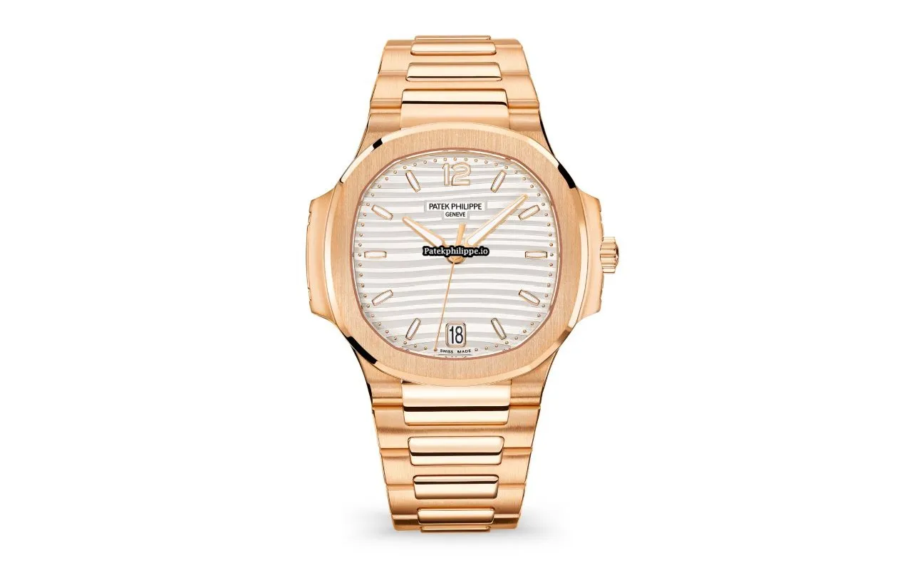 Patek Philippe Nautilus 7118/1r-001 35.2MM Rose Gold Case Automatic