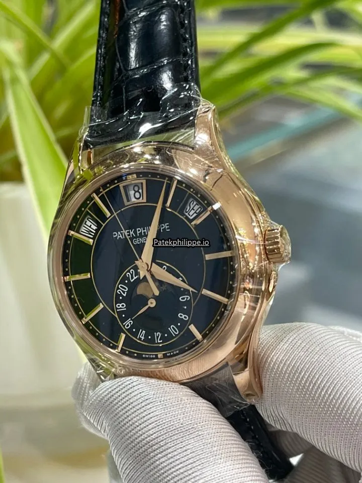 Alternative view of Patek Philippe Annual Calendar 5205r-010 40MM Rose Gold Case Automatic
