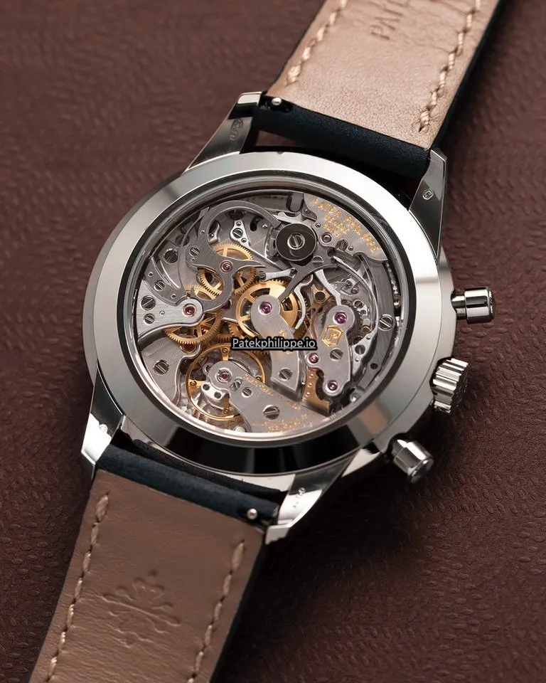 Alternative view of Patek Philippe Chronograph White Gold Case Manual Winding