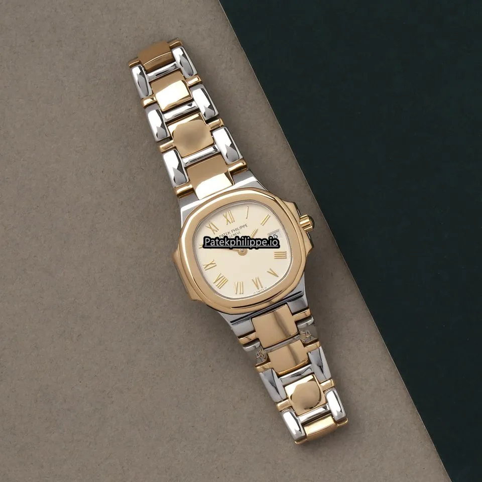 Alternative view of Patek Philippe Nautilus 4700/061 25MM Gold/steel Case Quartz