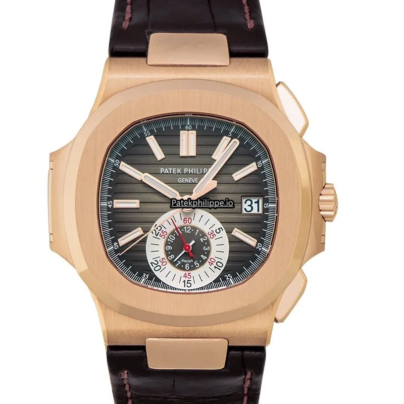 Patek Philippe Nautilus 5980r-001 40.5MM Rose Gold Case Automatic