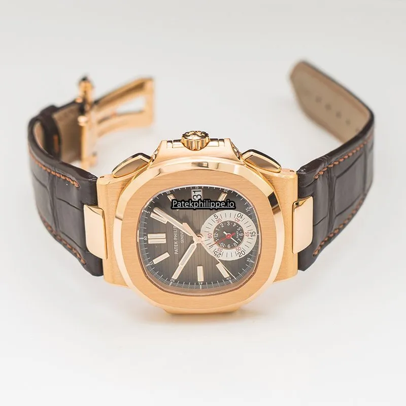 Alternative view of Patek Philippe Nautilus 5980r-001 40.5MM Rose Gold Case Automatic