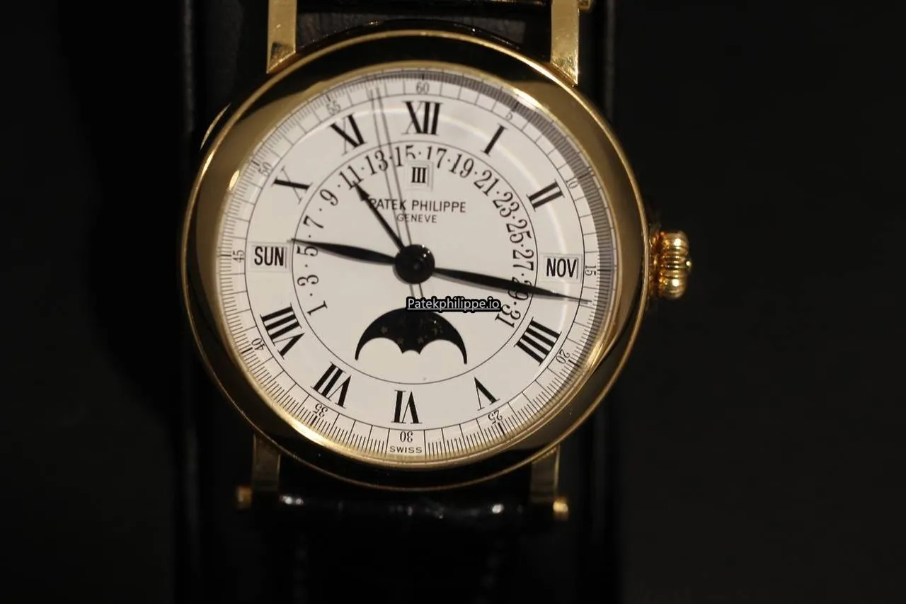 Alternative view of Patek Philippe Perpetual Calendar 5059j-001 36MM Yellow Gold Case Automatic