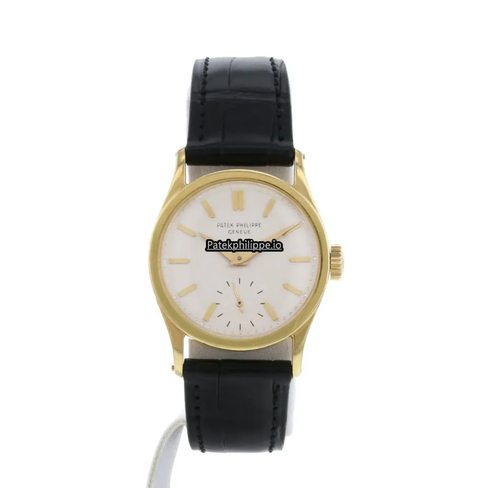 Alternative view of Patek Philippe Calatrava 96 31MM Yellow Gold Case Manual Winding