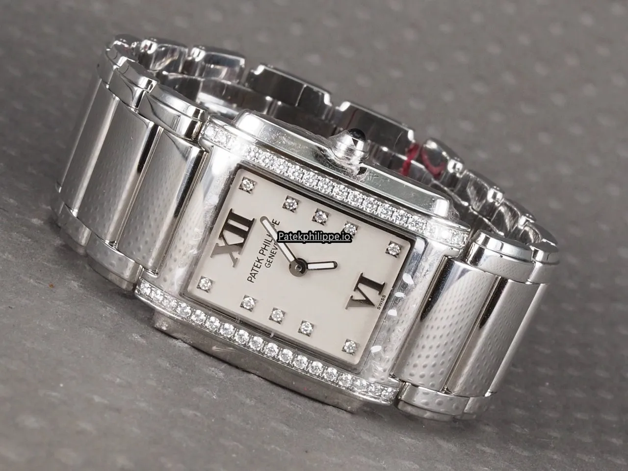 Alternative view of Patek Philippe Twenty-4 4910/10a-001 25x30MM Steel Case Quartz