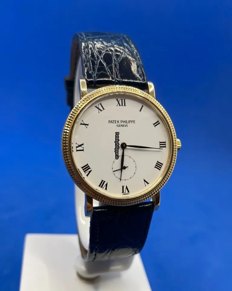 Patek Philippe Calatrava 3919j 33MM Yellow Gold Case Manual Winding
