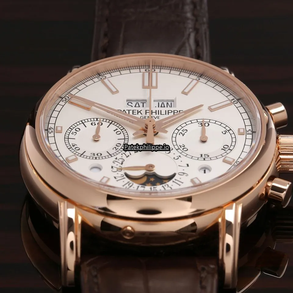 Alternative view of Patek Philippe Perpetual Calendar 5204r-001 40MM Rose Gold Case Manual Winding