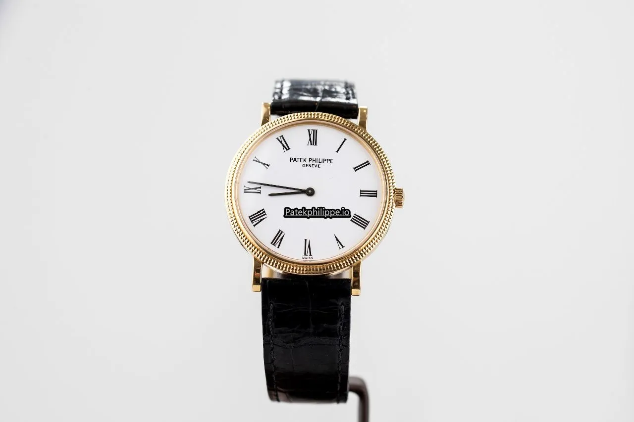 Alternative view of Patek Philippe Calatrava 5120j-001 35MM Yellow Gold Case Automatic