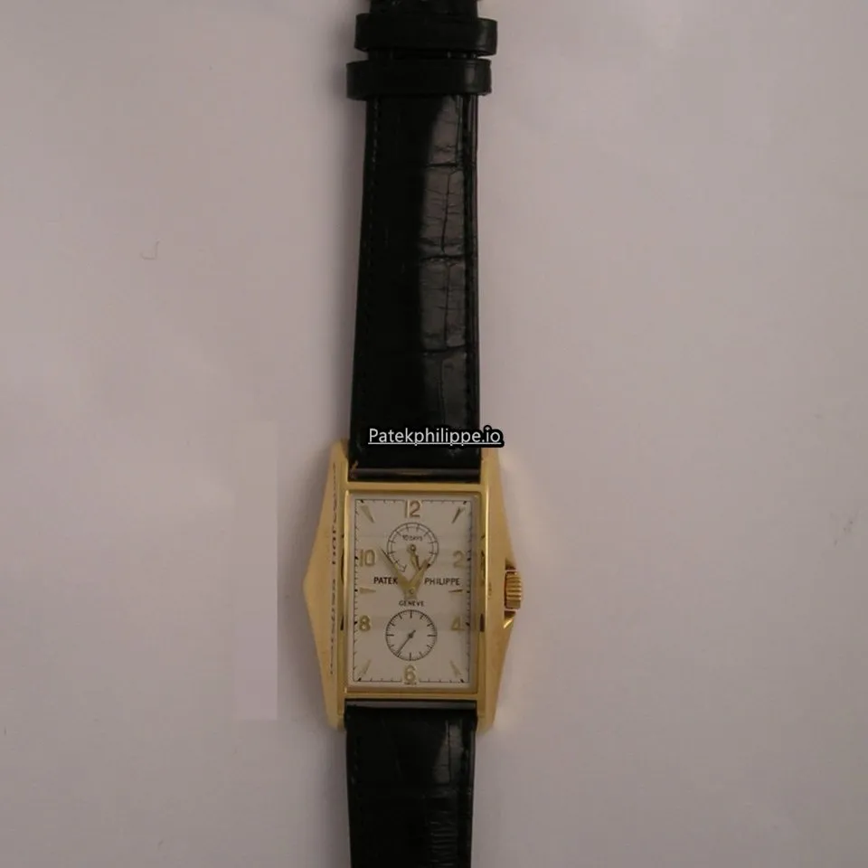Alternative view of Patek Philippe Gondolo 5100j 34x46MM Yellow Gold Case Manual Winding