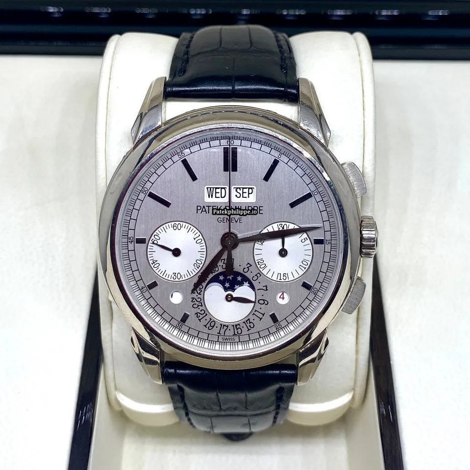 Alternative view of Patek Philippe Perpetual Calendar 5270g-001 41MM White Gold Case Manual Winding