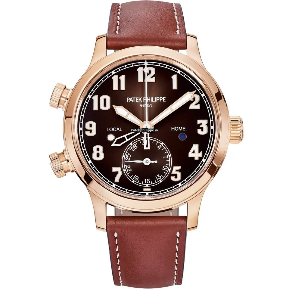 Patek Philippe Travel Time 7234r-001 37.5MM Rose Gold Case Automatic