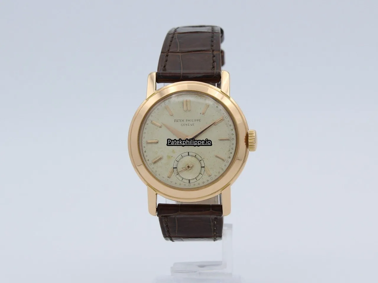 Alternative view of Patek Philippe Calatrava 33MM Rose Gold Case Manual Winding