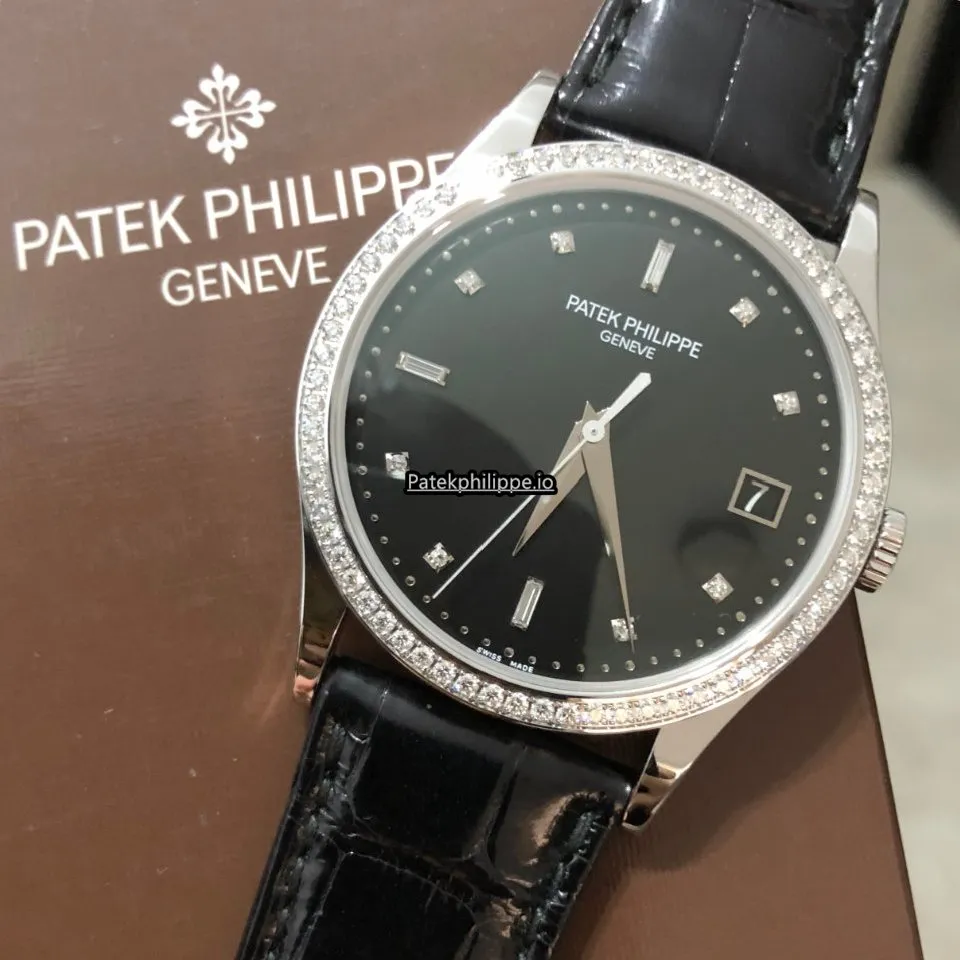 Alternative view of Patek Philippe Calatrava 5297g-001 38MM White Gold Case Automatic