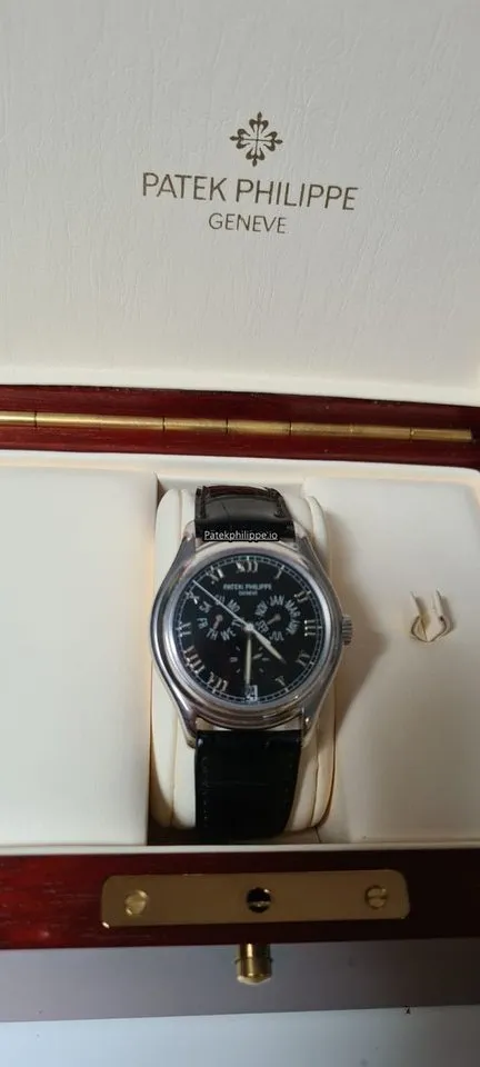 Alternative view of Patek Philippe Annual Calendar 5035g 37MM White Gold Case Automatic