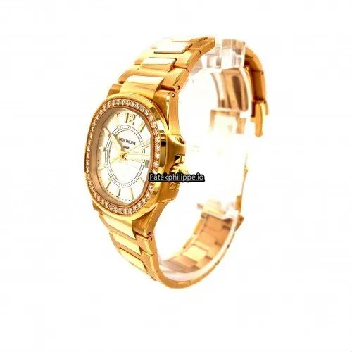 Alternative view of Patek Philippe Nautilus 7010/1r 32MM Rose Gold Case Quartz