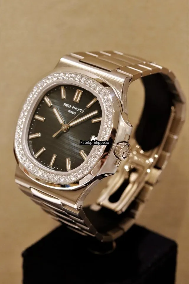 Alternative view of Patek Philippe Nautilus 5713/1g-010 White Gold Case Automatic