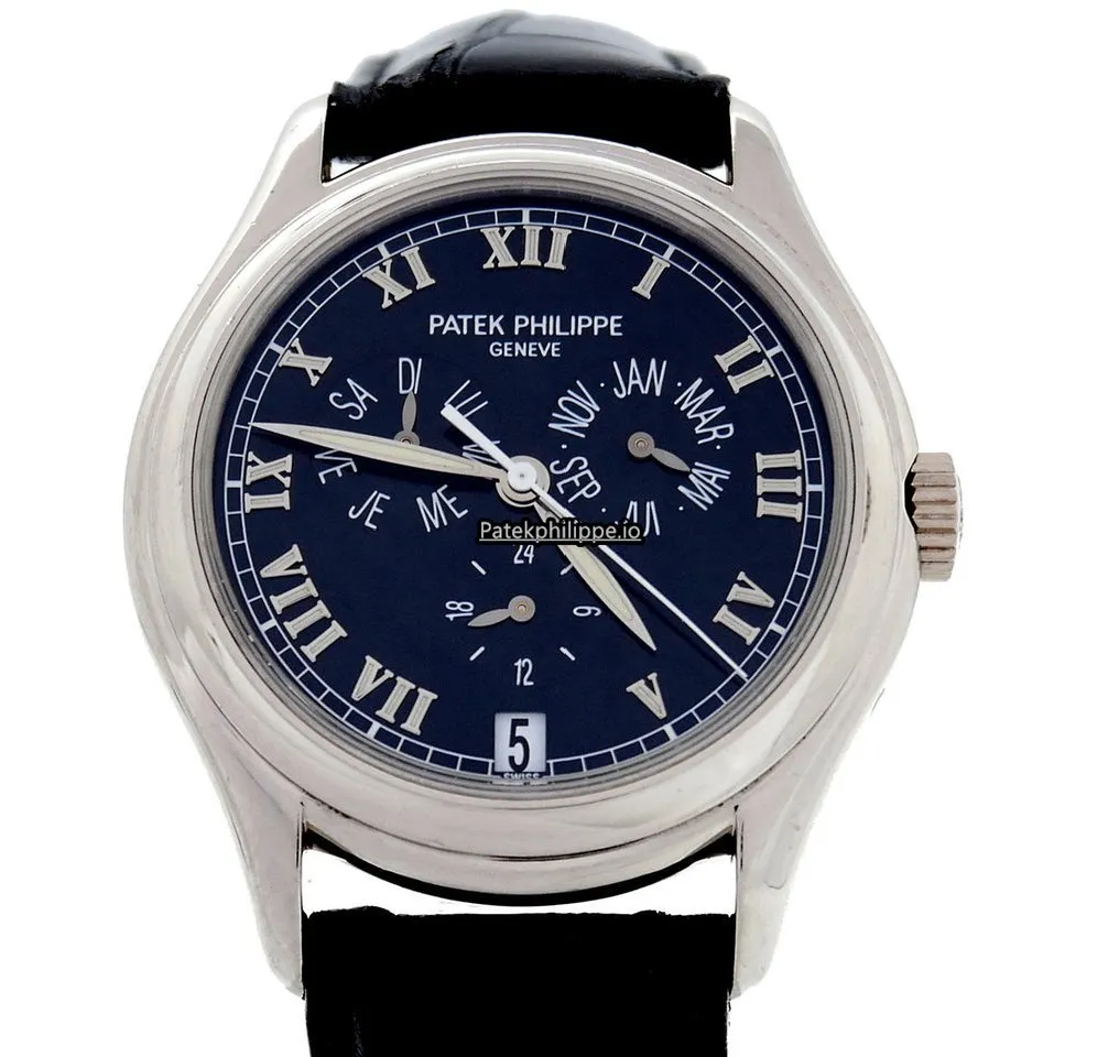 Alternative view of Patek Philippe Annual Calendar 5035 37MM White Gold Case Automatic