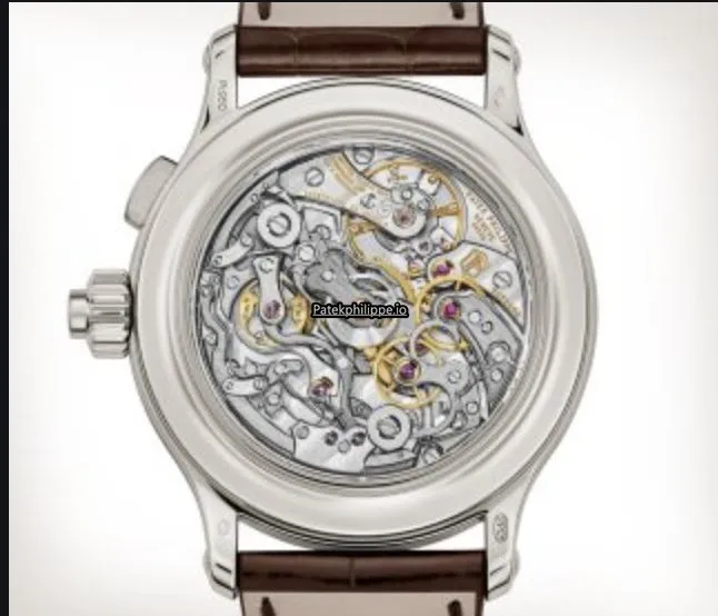 Alternative view of Patek Philippe Perpetual Calendar 5372p-010 38.3MM Platinum Case Manual Winding