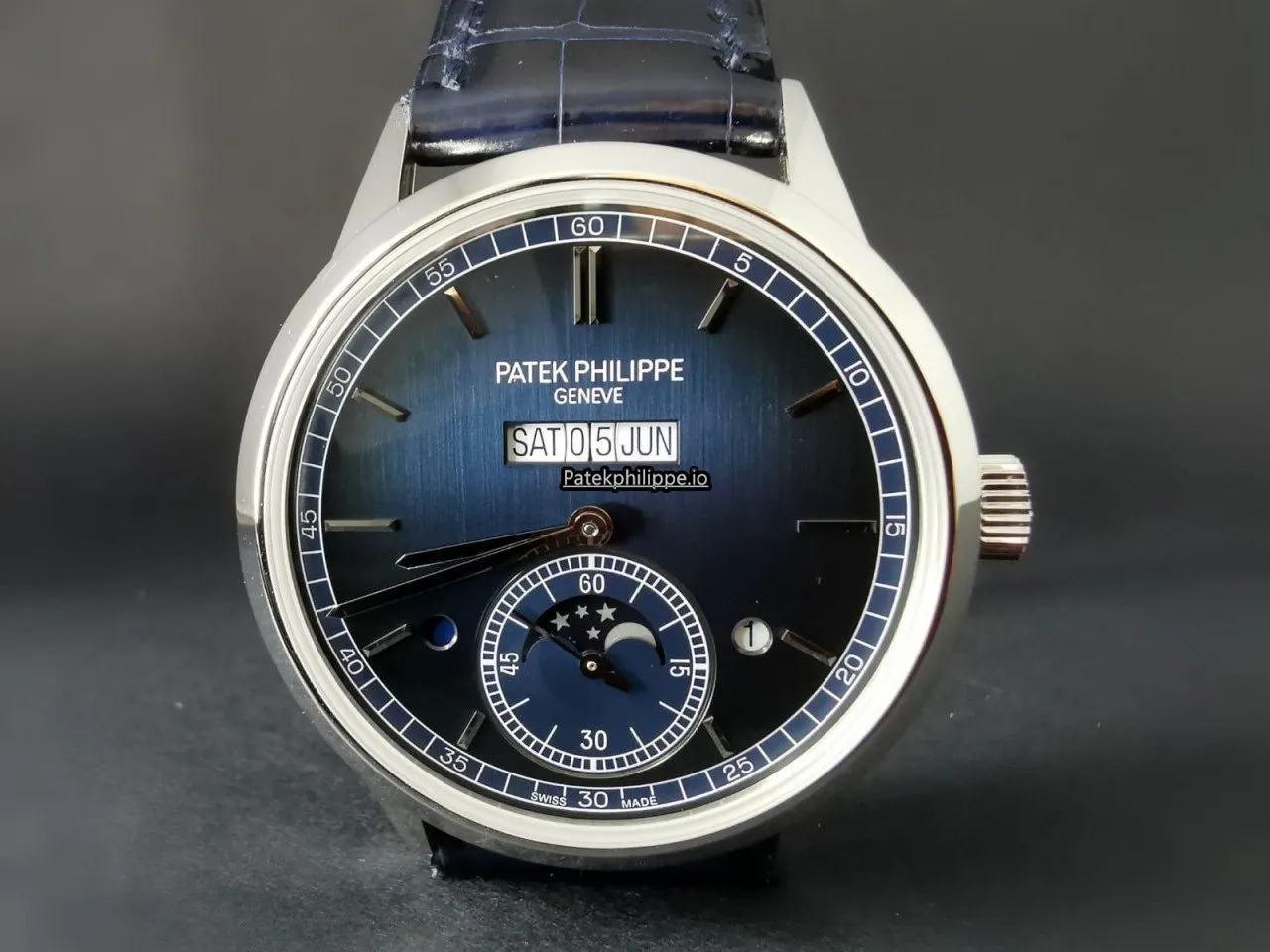 Alternative view of Patek Philippe Perpetual Calendar 5236p-001 41.3MM Platinum Case Automatic