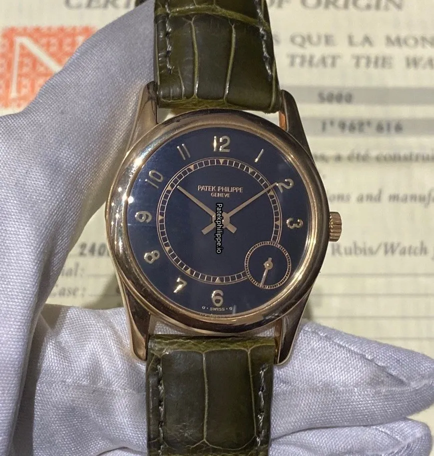 Patek Philippe Calatrava 5000j 33MM Yellow Gold Case Automatic