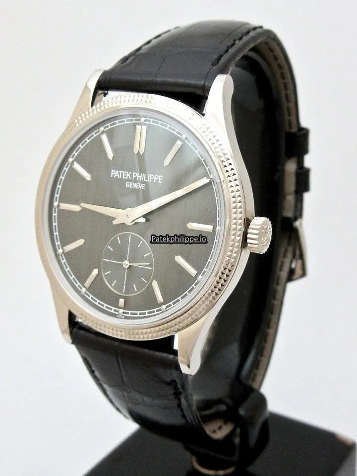Alternative view of Patek Philippe Calatrava 6119g-001 39MM White Gold Case Manual Winding