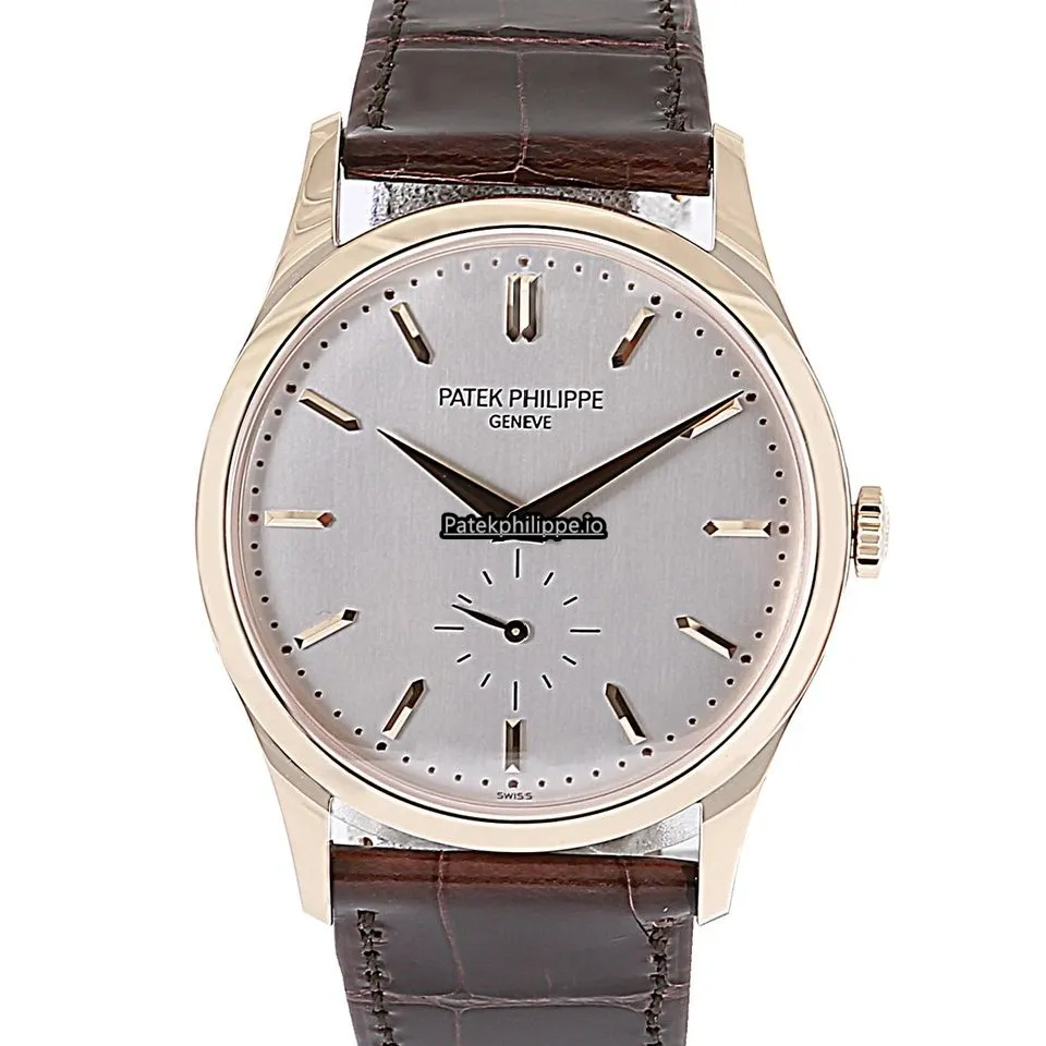 Patek Philippe Calatrava 5196r-001 37MM Rose Gold Case Manual Winding