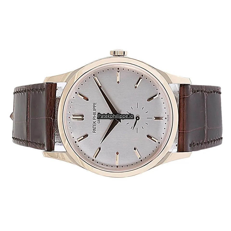 Alternative view of Patek Philippe Calatrava 5196r-001 37MM Rose Gold Case Manual Winding