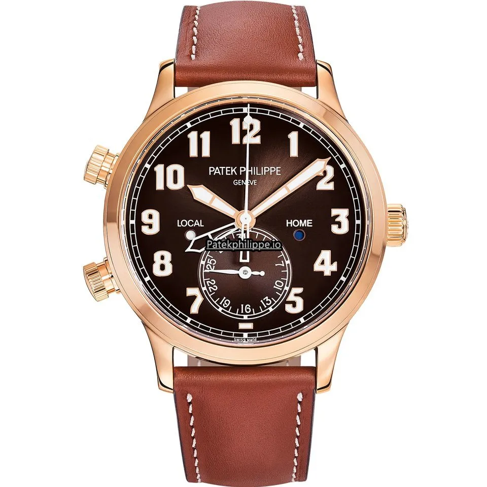 Patek Philippe Travel Time 5524r-001 42MM Rose Gold Case Automatic