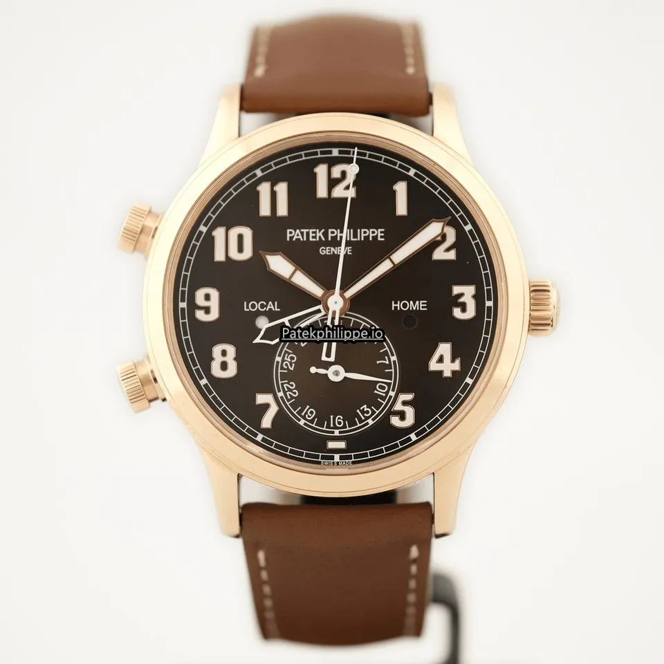 Alternative view of Patek Philippe Travel Time 5524r-001 42MM Rose Gold Case Automatic