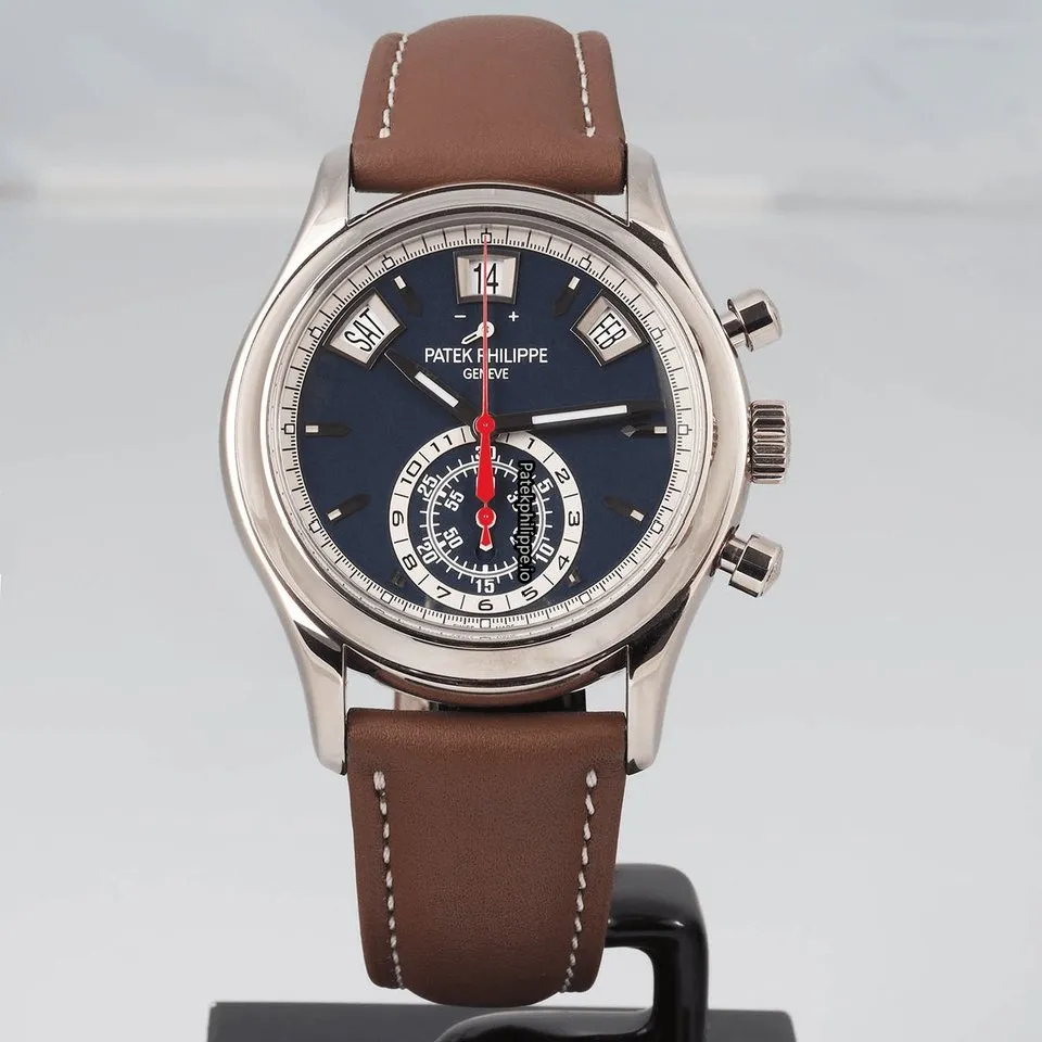 Alternative view of Patek Philippe Annual Calendar 5960/01g-001 40.5MM White Gold Case Automatic