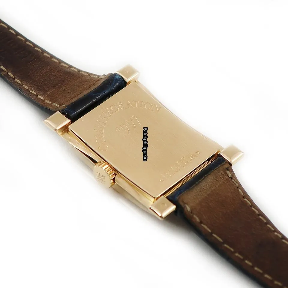 Alternative view of Patek Philippe Pagoda 4900j-001 22MM Yellow Gold Case Manual Winding