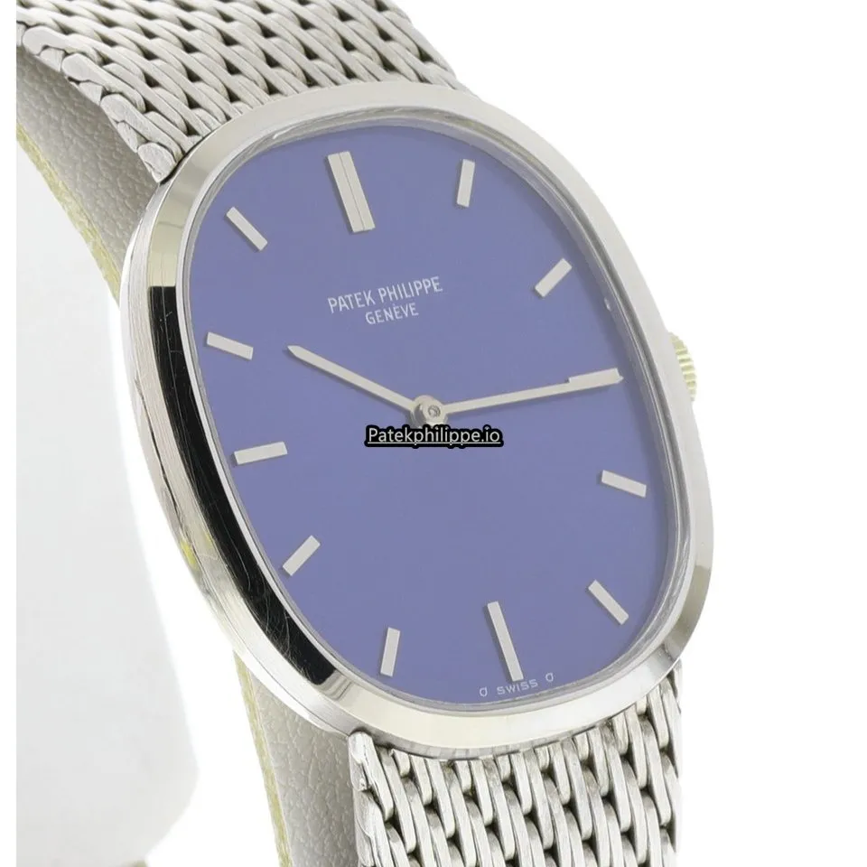 Alternative view of Patek Philippe Golden Ellipse Jan-48 27x32MM White Gold Case Manual Winding