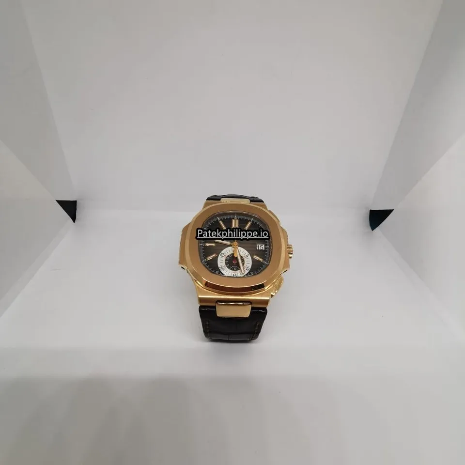 Alternative view of Patek Philippe Nautilus 5980r-001 40.5MM Rose Gold Case Automatic