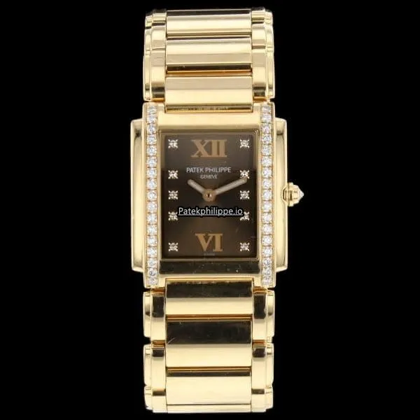 Patek Philippe Twenty-4 4910/11r-010 25x30MM Rose Gold Case Quartz
