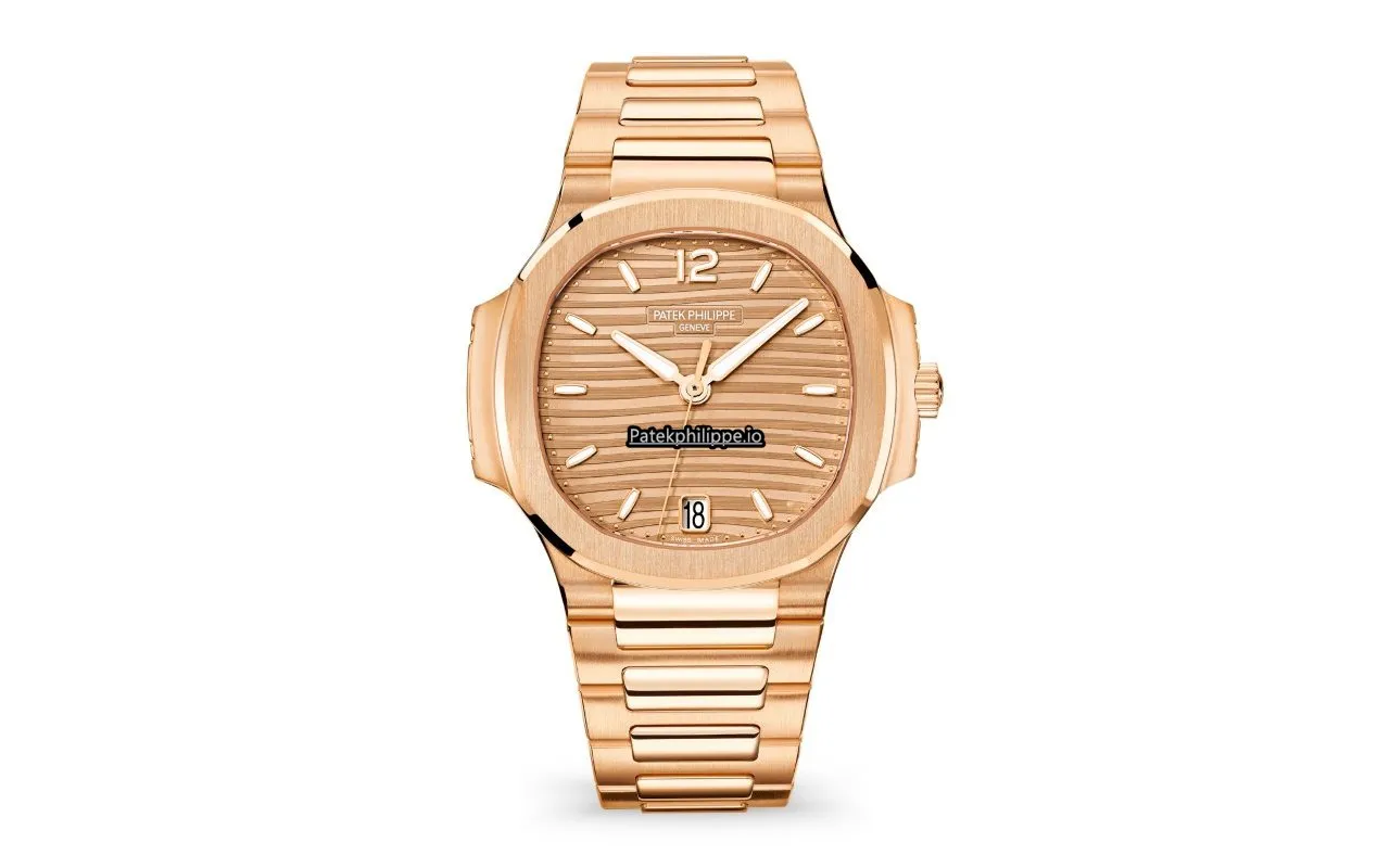 Patek Philippe Nautilus 7118/1r-010 35.2MM Rose Gold Case Automatic