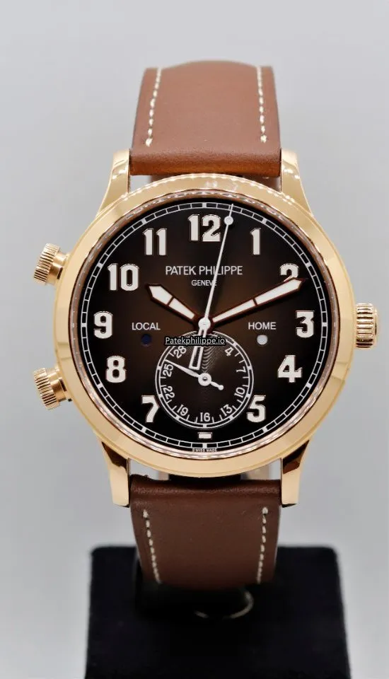 Patek Philippe Travel Time 5524r-001 Red Gold Case Automatic