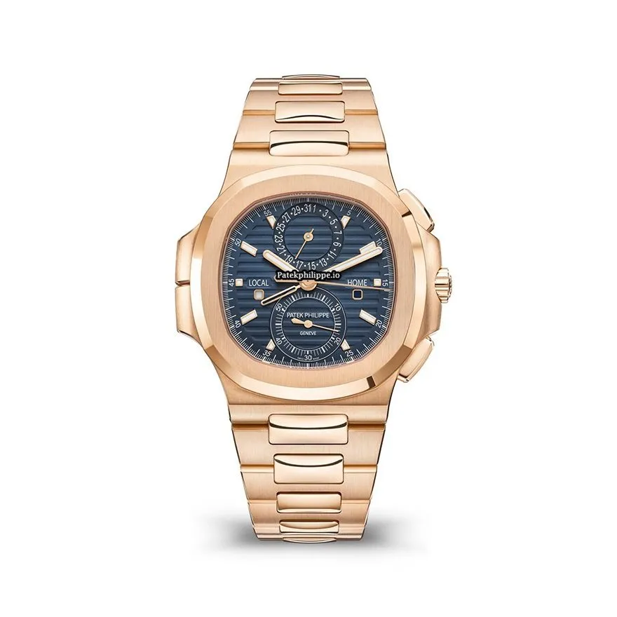 Patek Philippe Nautilus 5990/1r-001 40.5MM Rose Gold Case Automatic